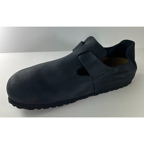 Birkenstock London Oiled Leather Nubuck Clog Sandal Black Women's Size 9 Men's 7 - Picture 10 of 16